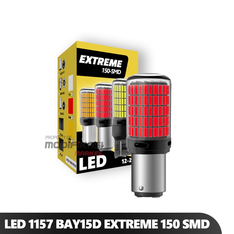 ไฟเบรค LED 1157 BAY15D ปลั๊กหมุน 2 ขา 150 SMD 4014