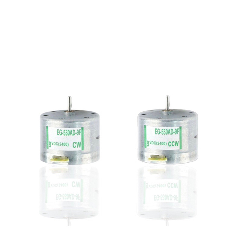 เทป Dynamo Motor 9 VDC 2 Pin 2400 RPM CW - CCW