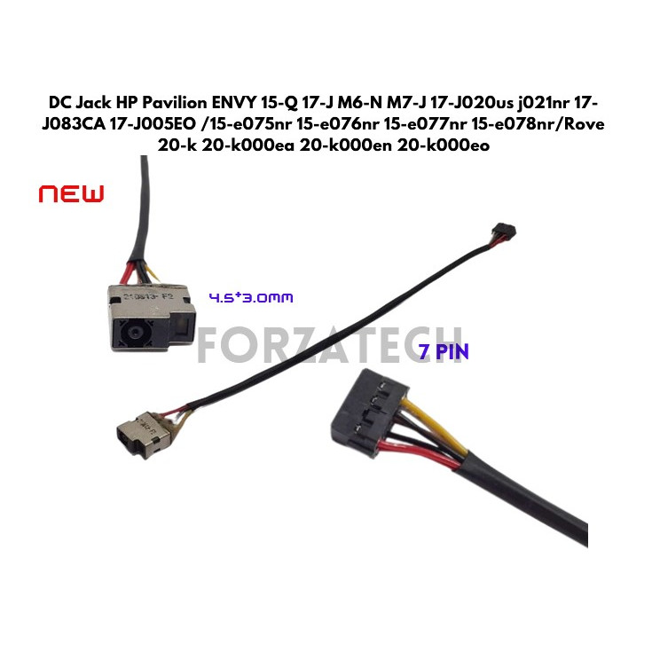 Ready DC Jack Cable HP Pavilion ENVY 15-Q 17-J M6-N M7-J 17-J020us j021nr 17-J083CA 17-J005EO /15-e0