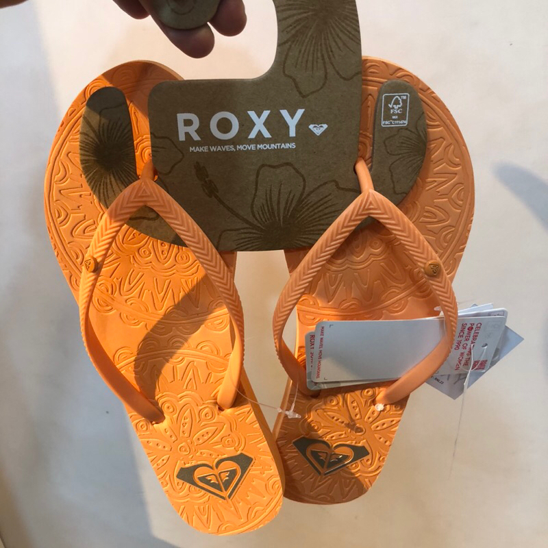Roxy original antilles ii รองเท้าแตะผู้หญิงใหม่สีส้ม