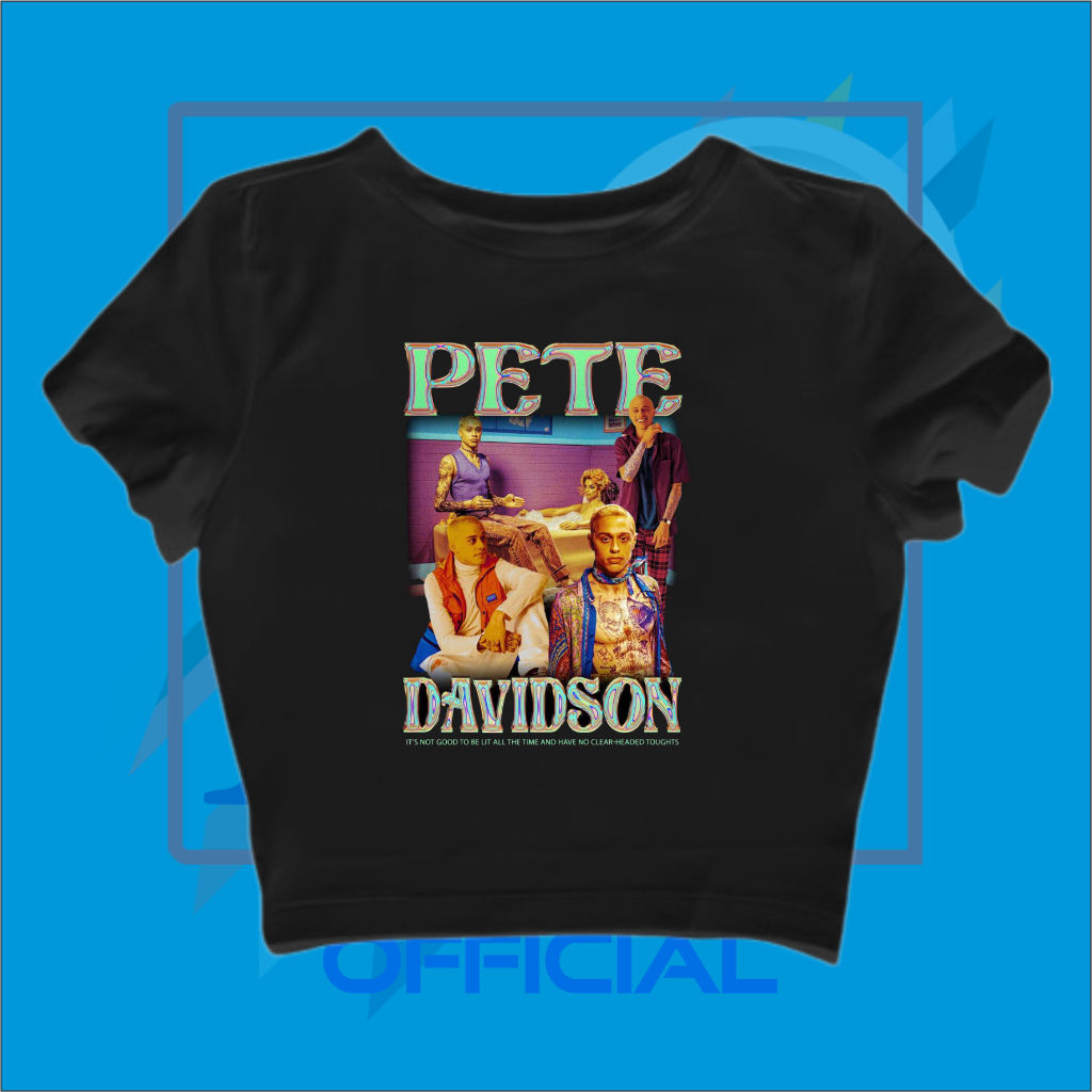 เสื้อครอป PETE DAVIDSON | BABY TEE CROP TEE PETR DAVIDSON RAP TEE | เกรปฟรุต | เสื้อครอป | วงดนตรีโล