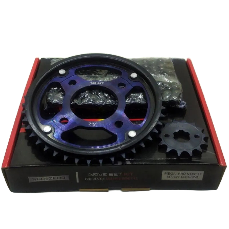 [14T/42T] GEAR / GIR SET PACKAGE SEPUH MEGA PRO NEW / OLD - CB150 VERZA - SONIC 150R - CBR 150 / CBR