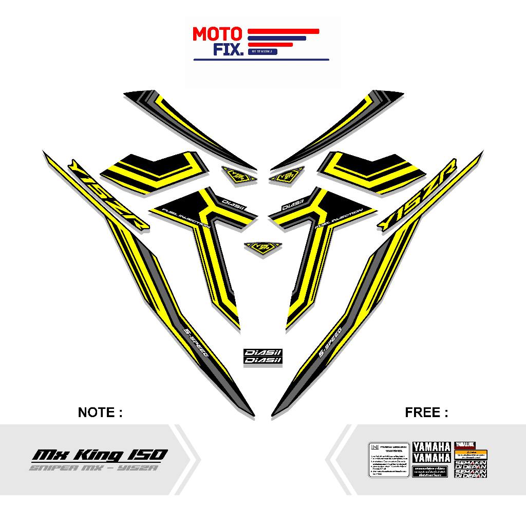 Yamaha Jupiter MX King 150 Y15ZR 150 Exciter 150 LC 150 MT16 รถจักรยานยนต์ Body Striping Decal สติกเกอร์