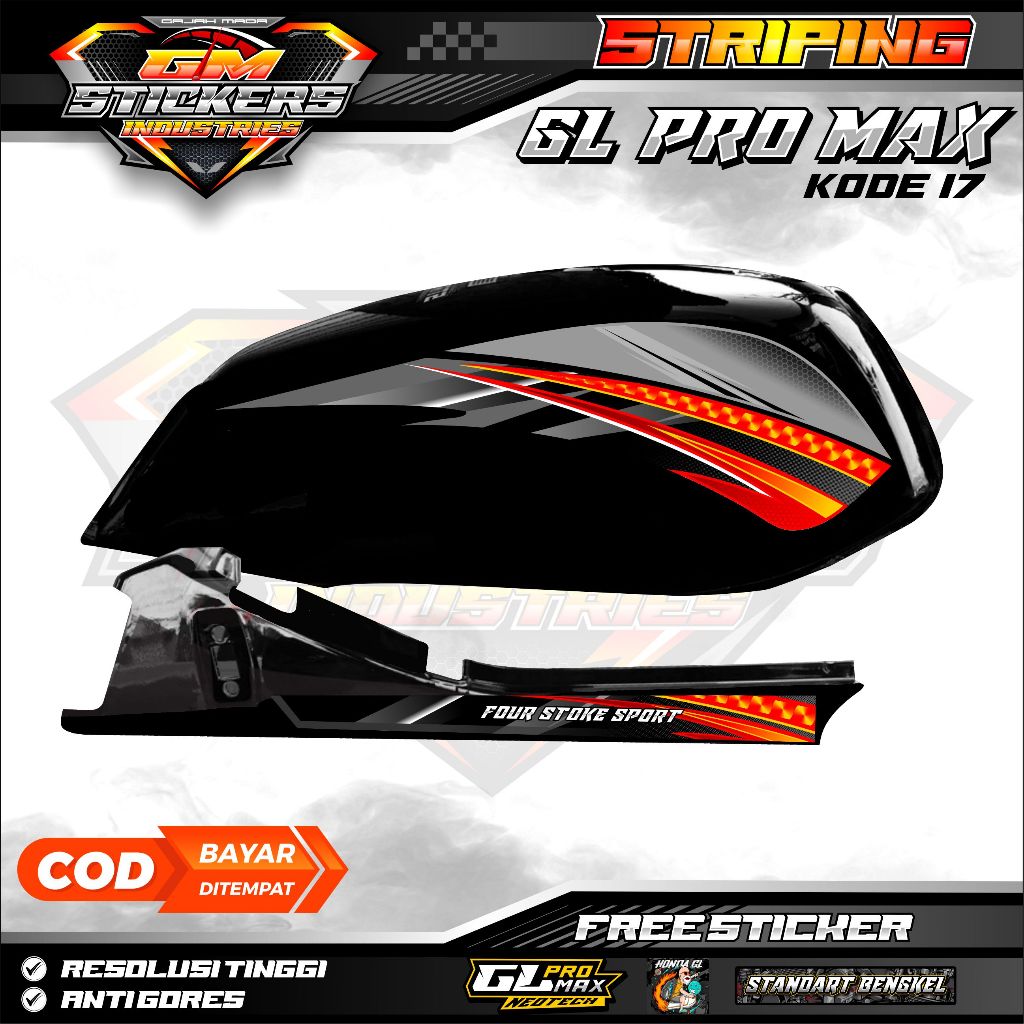 HONDA GL PRO MAX K17 VARIATION STRIPING