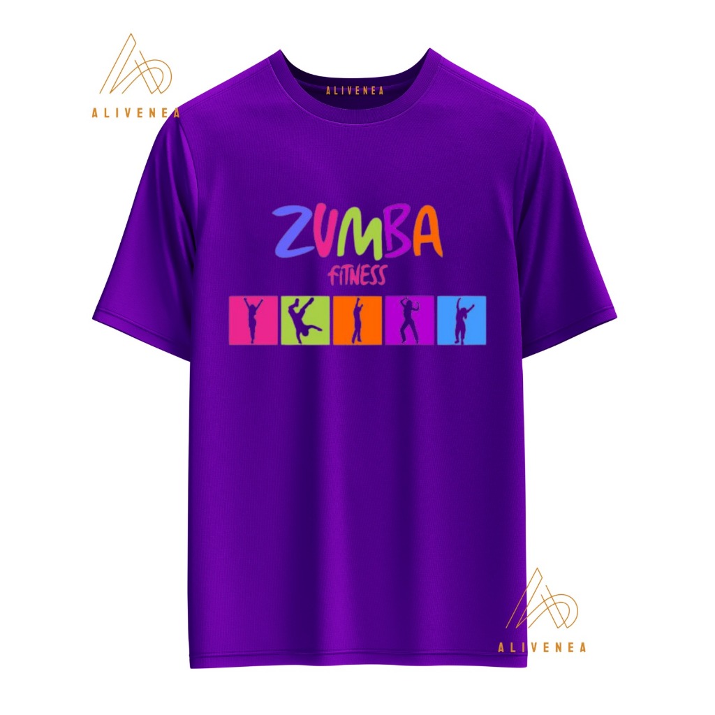 เสื้อยืดกีฬา ZUMBA/เสื้อยืด ZUMBA Tops สําหรับผู้หญิง