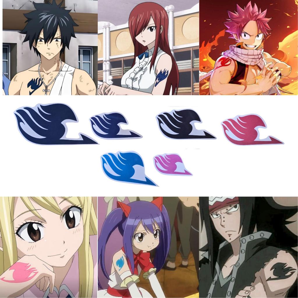 LOKAL [ผลิตภัณฑ์ท้องถิ่น] GAJEEL FAIRY TAIL TEMPORARY TATTOO | หางนางฟ้า ERZA | HALLOWEEN HALLOWEEN 