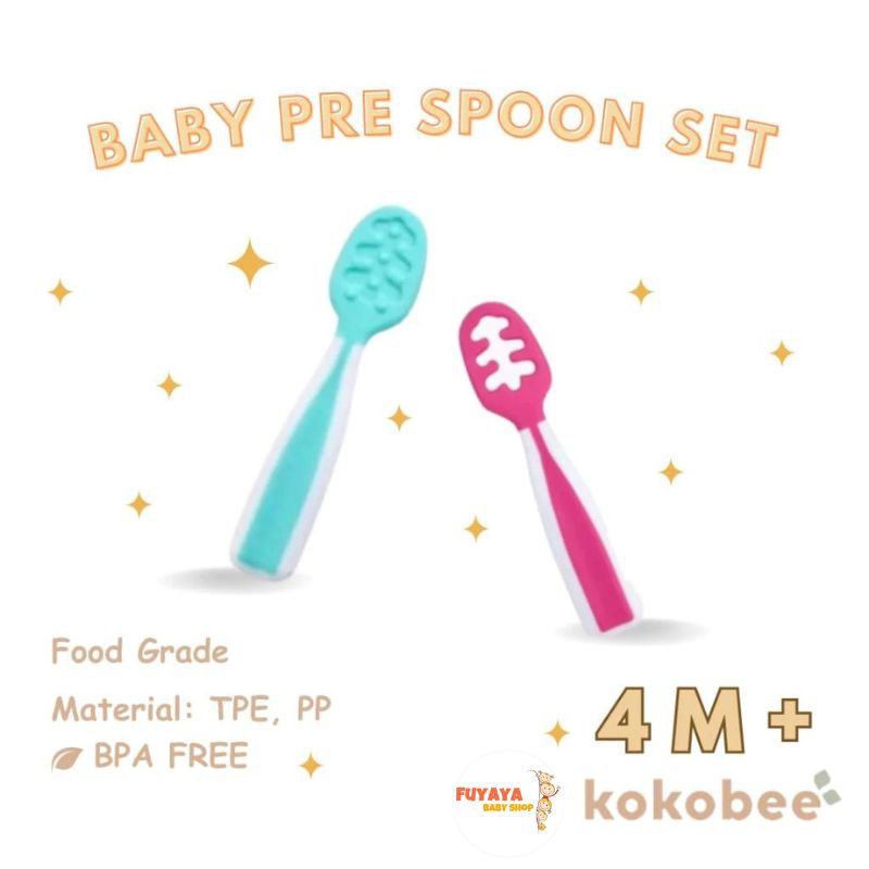 Numnum / Toukie - KOKOBEE Baby Pre-Spoon Set / Numbie Baby Feeding Spoon / BLOW / Dips Glacier Spoon
