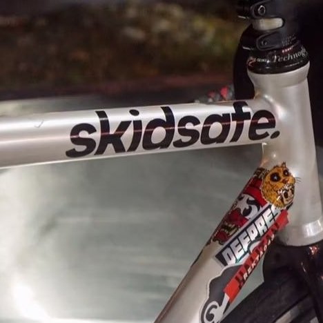 สติ๊กเกอร์ตัดจักรยานเสือหมอบจักรยานคงที่ skidsafe fixie เกียร์คงที่ไวนิล