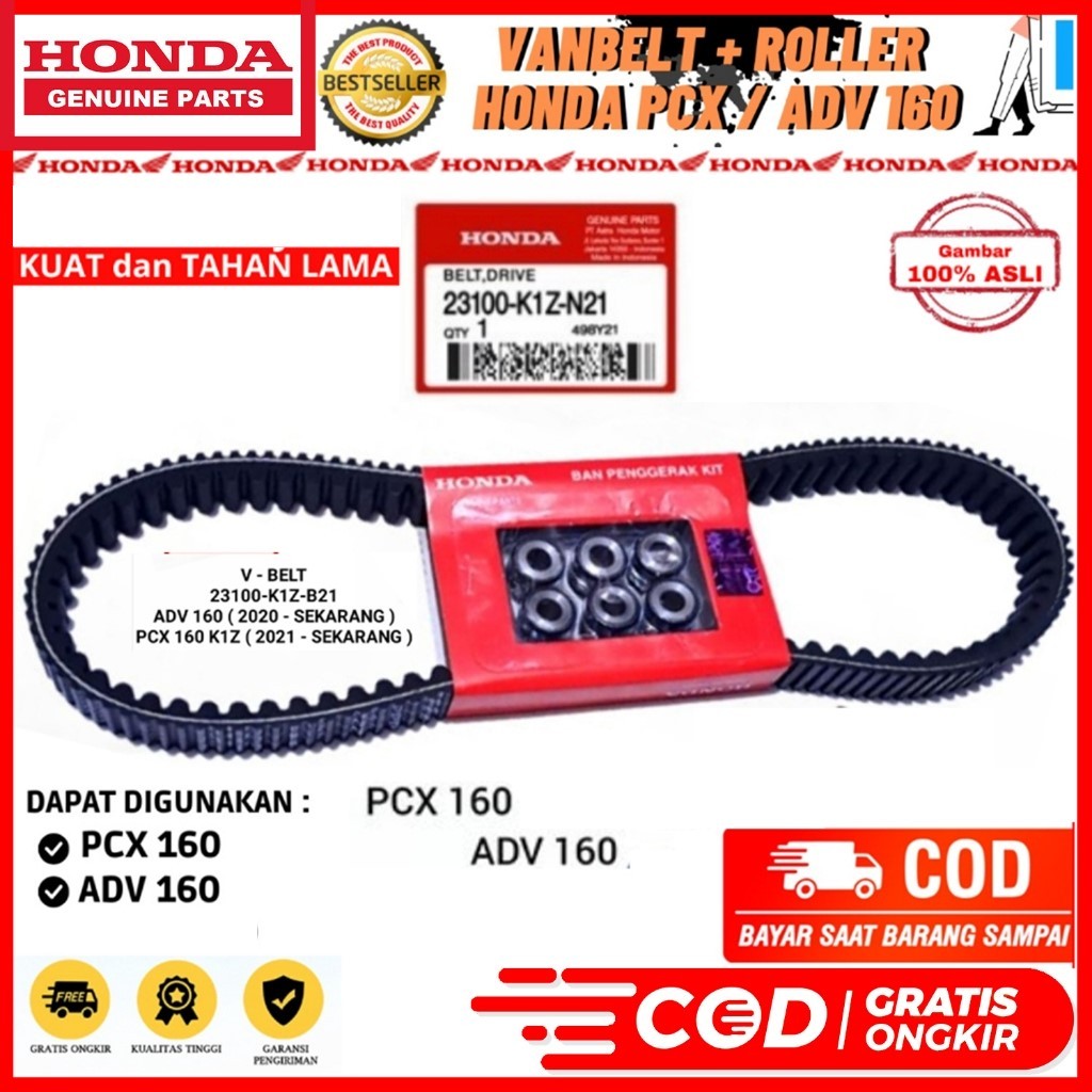 VANBELT VAN BELT V BELT VBELT DRIVE ASSY ADV 160 PCX 160 E:HEV PCX 160 K1Z 23100-K1Z-J11