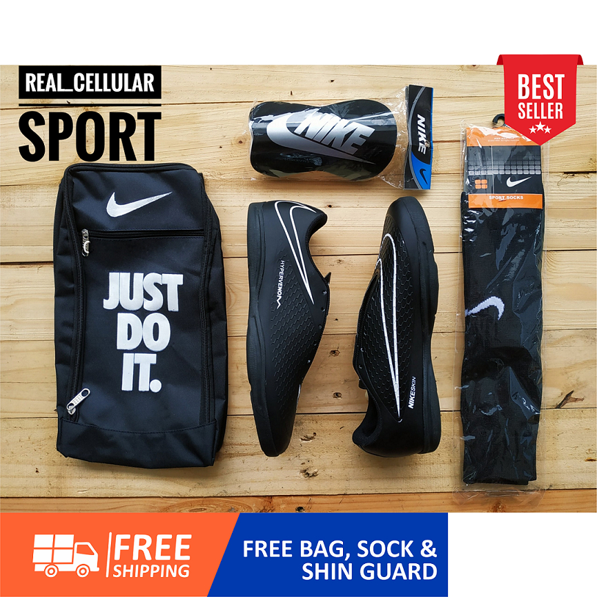 PREMIUM FUTSAL SHOES ECONOMIC PACKAGE FREE BAG, SOCKS & สนับแข้ง SIZE 39 - 43