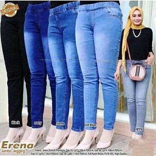 LEGGING JEANS JUMBO"CELANA JEANS PINGGANG FULL KARET"CELANA BIG SIZE "CELANA SOFT JEANS  STREAT