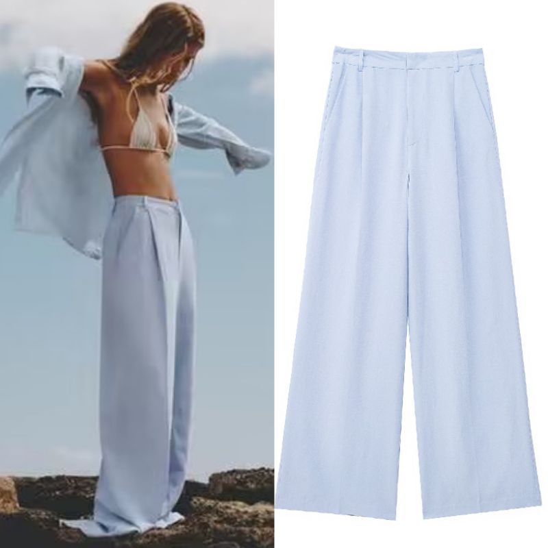 กางเกงพักผ่อนสีน้ําเงิน 75574 (TA)