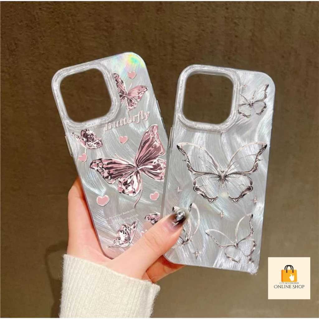 RCI22 RCI23 ผีเสื้อ Pop Fur Aesthetic Silver Oppo A6 PRO A5X A5i A60 A37 NEO 9 A39 A57 OLD A71 F1S F