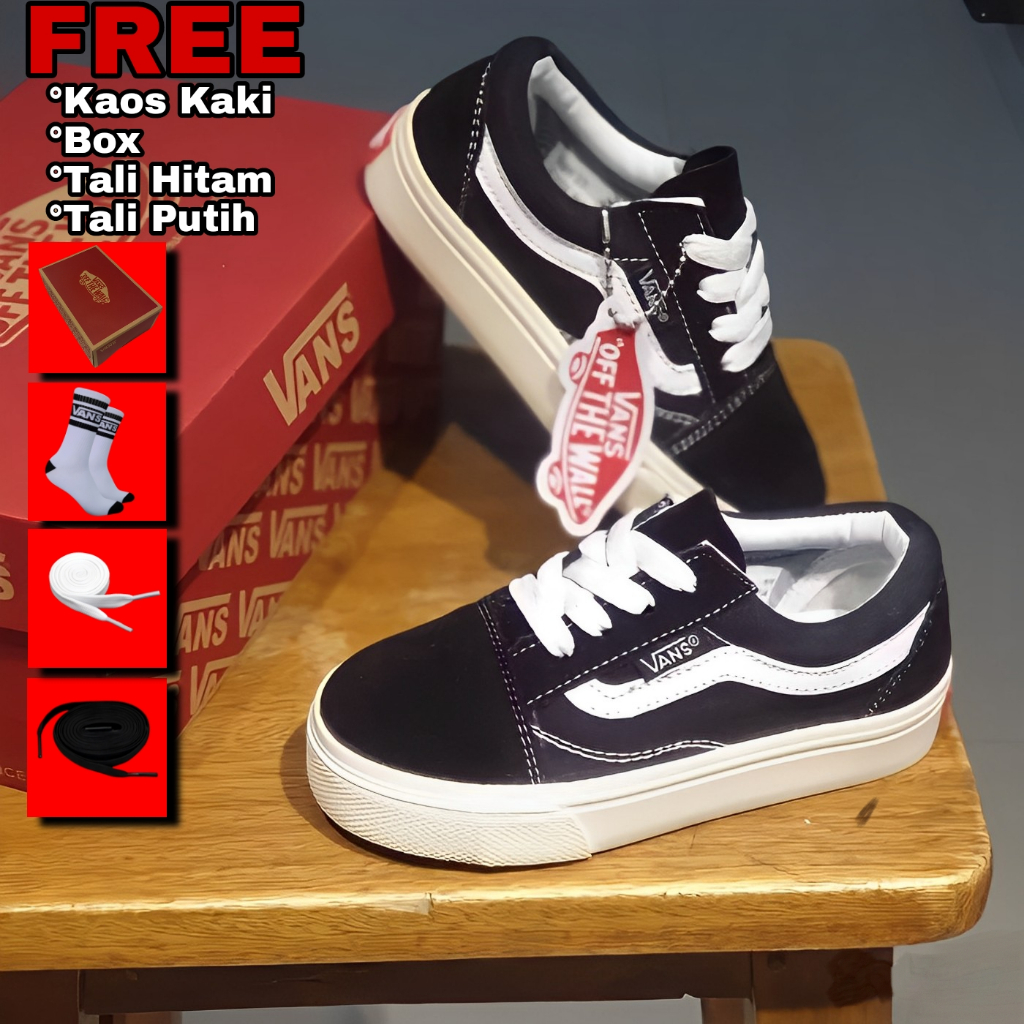 VANS01 OLDSKOOL รองเท้าเด็กสําหรับเด็กชายและเด็กหญิงรองเท้า SCHOOL เกรดพรีเมี่ยม