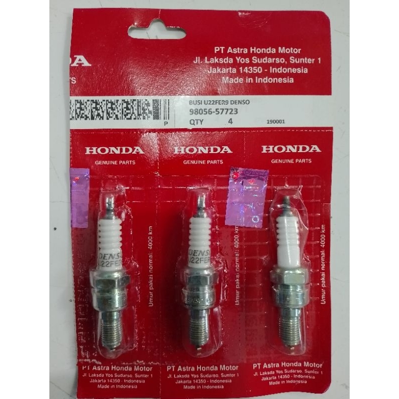 หัวเทียน Honda Denso U22FER9 ของแท้ ราคา/ชิ้น