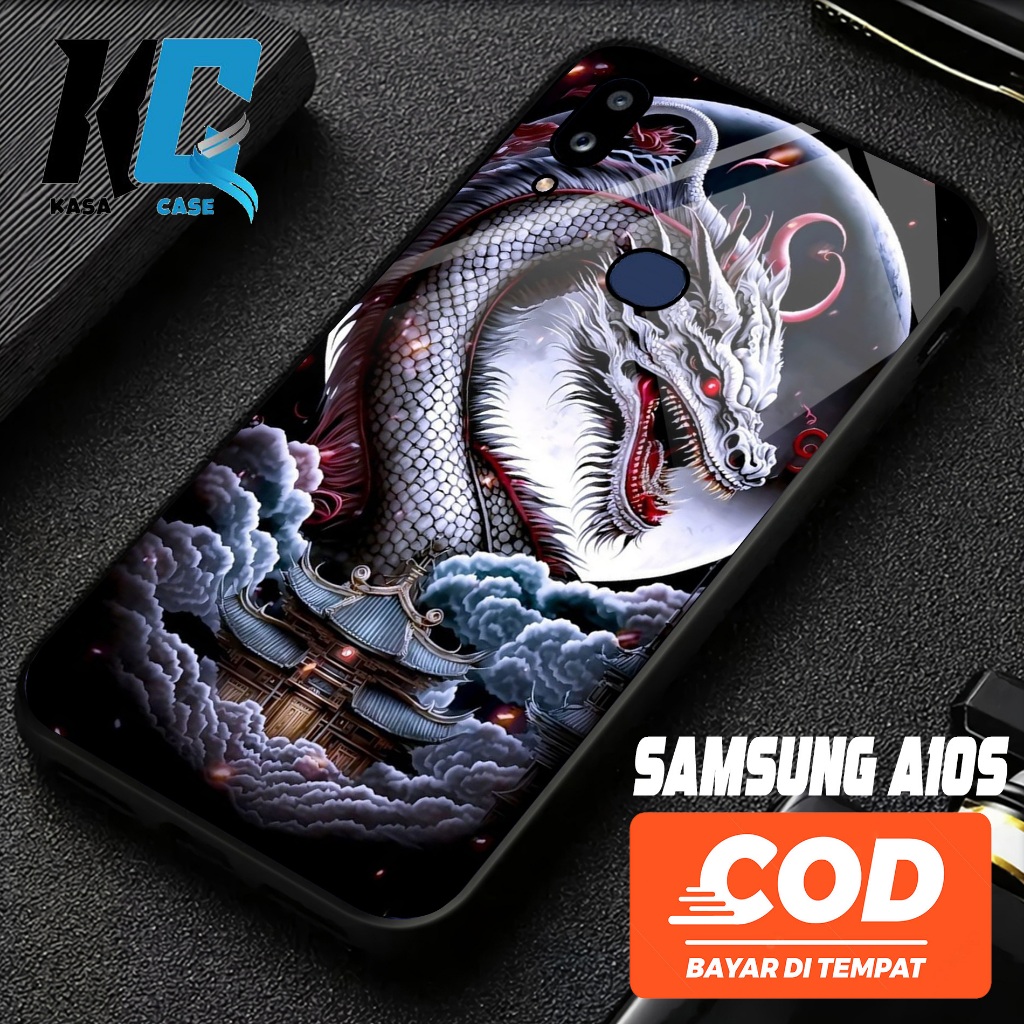 KASA CASE - กรณี SAMSUNG A10S แฟชั่นการ์ตูน NAGA mix แฟชั่นกรณี Flwr ปลอก Hp กรณี Hardcase กลับ Prot