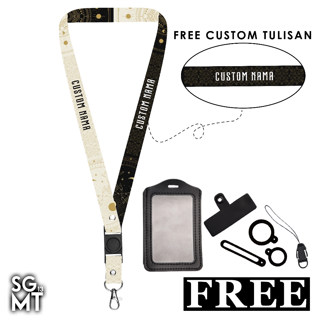 Hp GANTUNGAN Lanyard Custom Unit ชื่อ Mysticism Edition ชื่อโทรศัพท์มือถือแขวนสายคล้องฟรีผู้ถือสามารถขอการพิมพ์ 2 ด้านสายคล้องโทรศัพท์ชื่อ