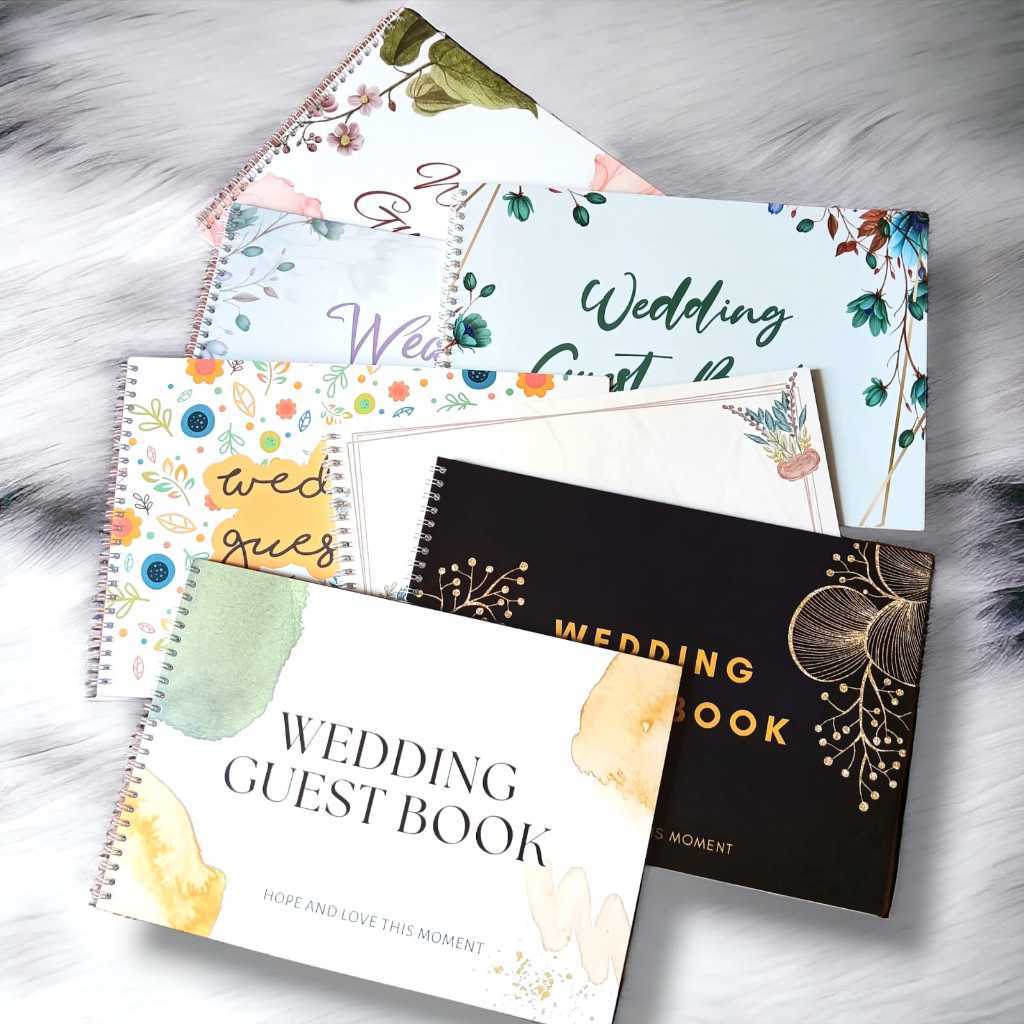 [BY TOOKE]READY WEDDING GUEST BOOK / คําแนะนํา / A4 GUEST BOOK คูปอง 10 แผ่น 320 GUEST NAMES
