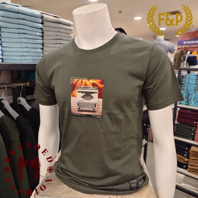 F&P RM เสื้อยืดแขนสั้น FNP.02-005 OLIVE