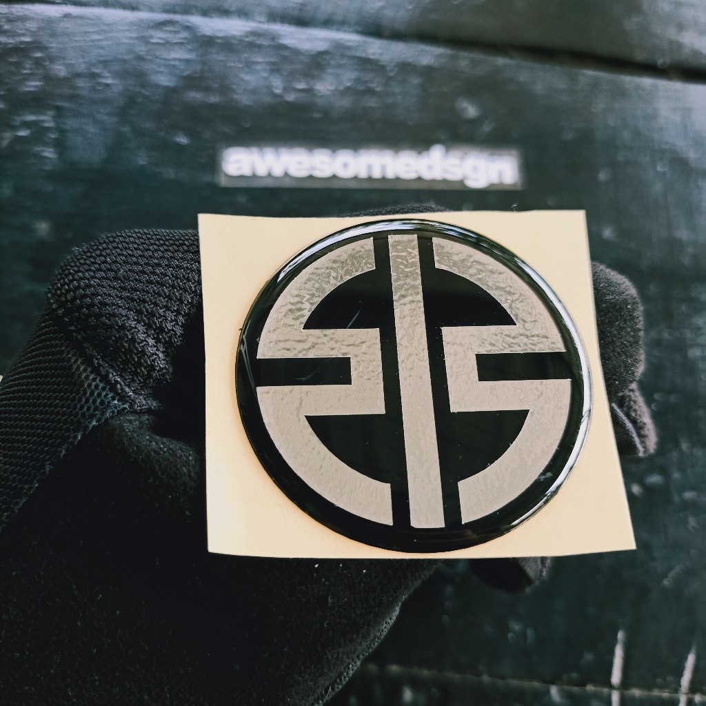 สติ๊กเกอร์สัญลักษณ์นูน 3d สําหรับรถมอเตอร์ไซค์ kawasaki h2 | ตราสัญลักษณ์คาวาซากิ h2