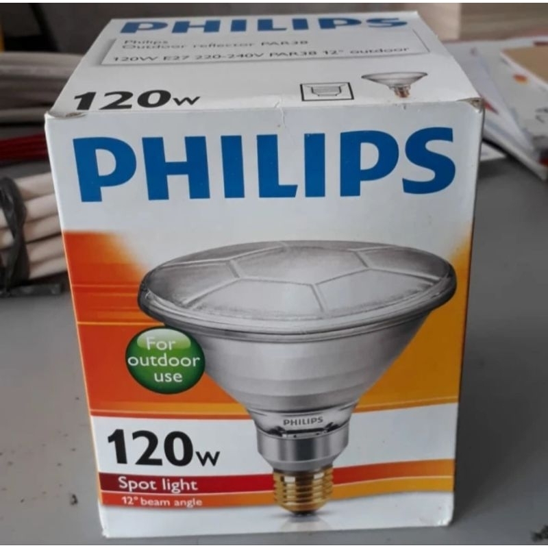 สปอตไลท์ PAR38 120W Philips Spotlight 120W วัตต์ 12D E27 230V