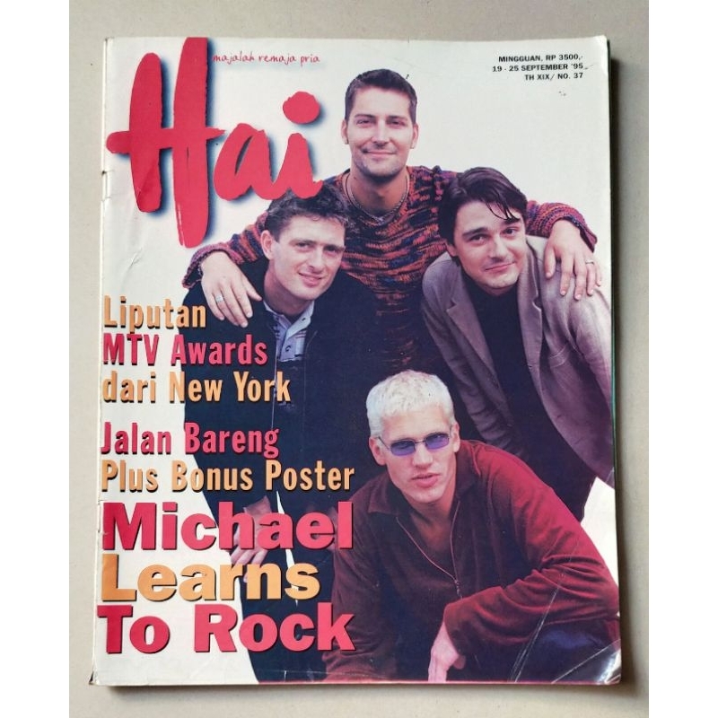 Hai Magazine no.37 / 19 กันยายน 1995: Michael Learns To Rock - Eva Hanzigova + Bonus Large MLTR Post