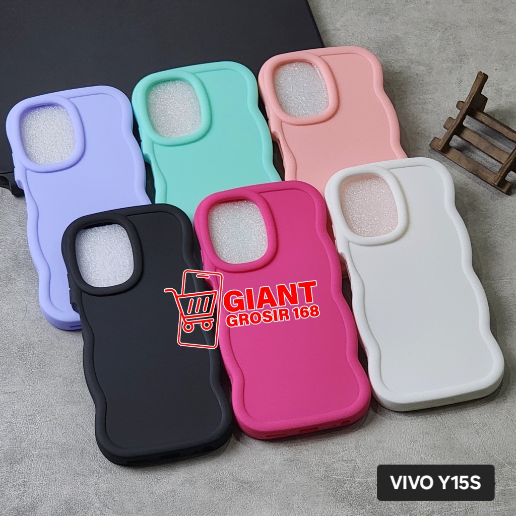 เคสใหม่ Monster Macaron Doff Wave Wave เคสสี Vivo Y15S Vivo Y01 Vivo Y01A Vivo Y16 Vivo Y17 Vivo Y15
