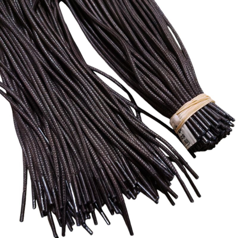 LILIN เชือกผูกรองเท้าทรงกลมแว็กซ์/แว็กซ์ 3mm-90cm