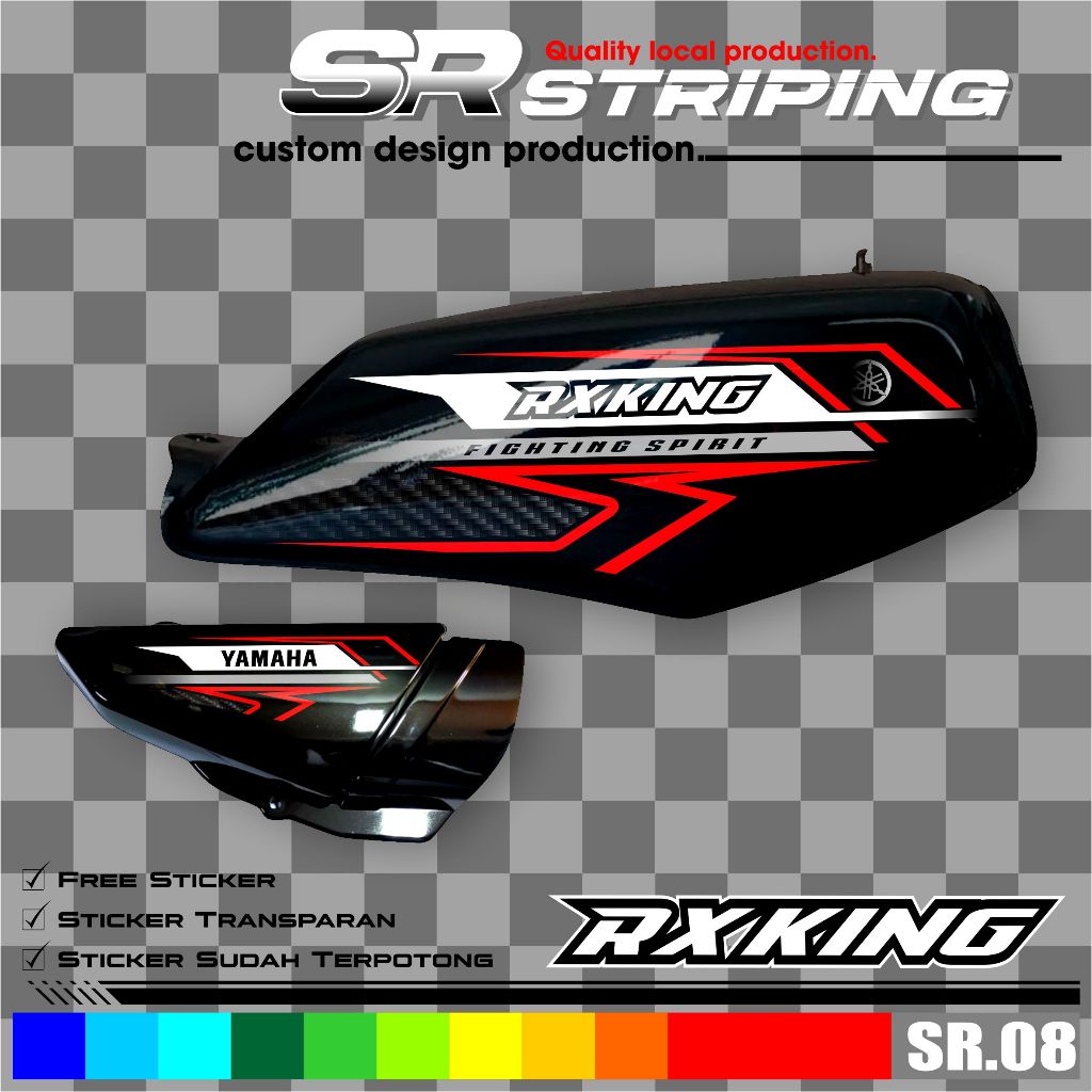 RX KING Striping / RX KING Variation (โปร่งใส) RX KING / RX KING Sticker / Cool RX KING 135 Motorcyc