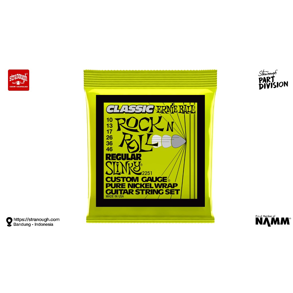 Ernie Ball สายไฟฟ้า Regular Slinky Classic Rock N Roll 010-046