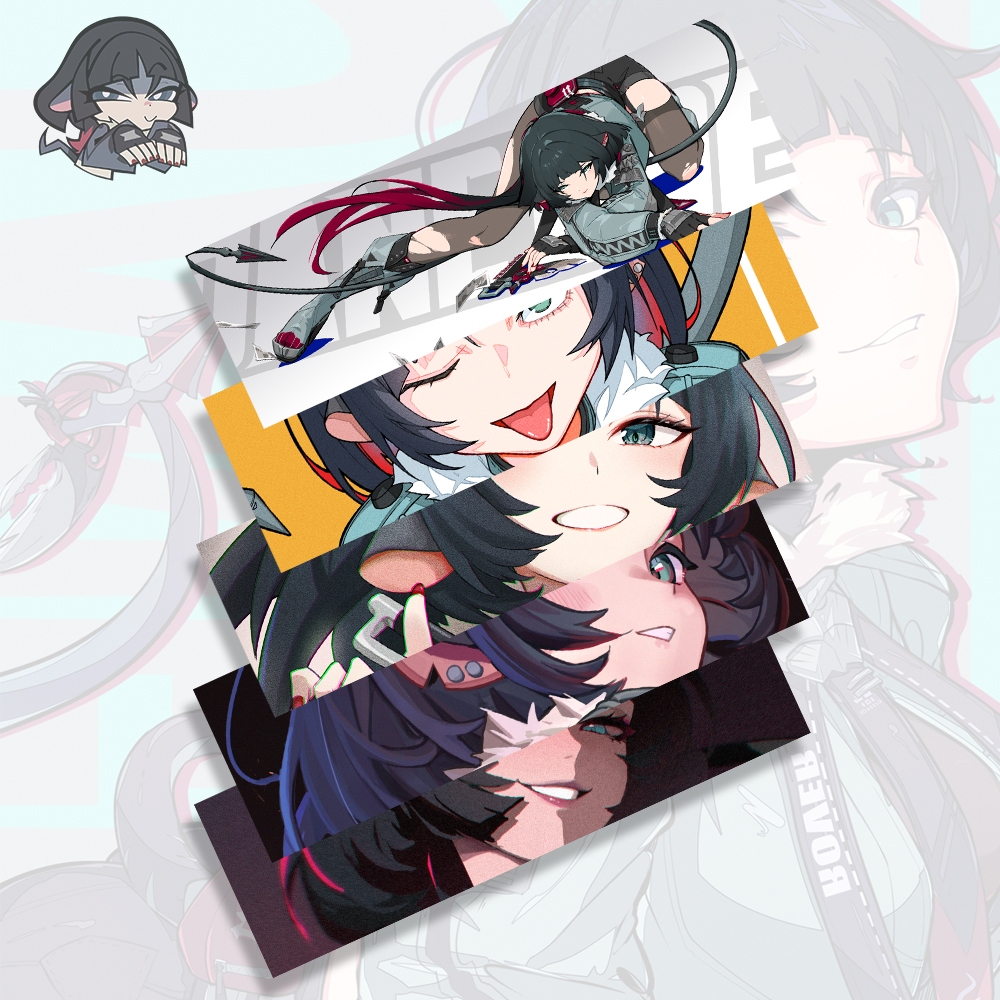 Jane Doe Zenless Zone Zero Slap Sticker - สติ๊กเกอร์ไวนิลกันน้ํา - สติ๊กเกอร์ตบอนิเมะ Jane Doe