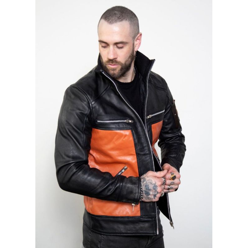 Naruto Uzumaki แจ็คเก็ตหนัง Naruto Uzumaki เครื่องแต่งกายแจ็คเก็ต Naruto uzumaki รถจักรยานยนต์แจ็คเก