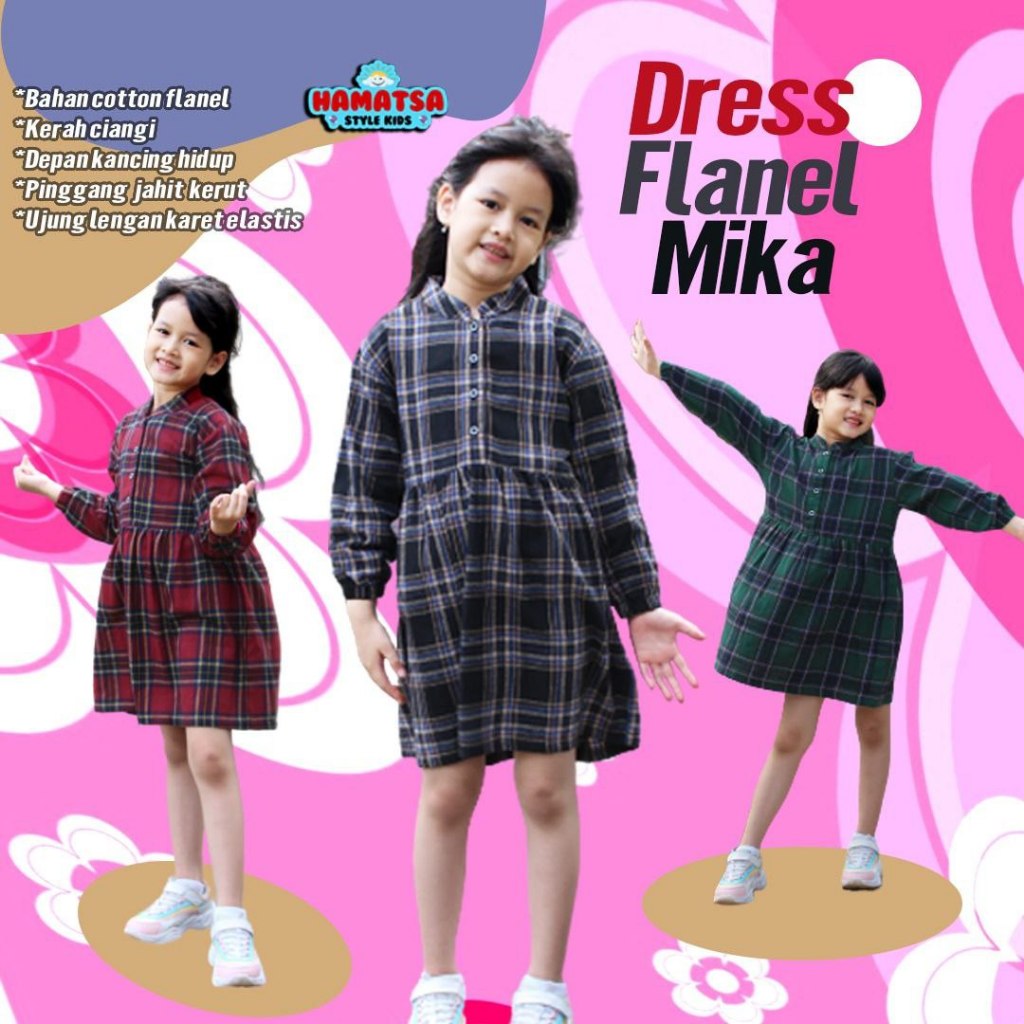 FLANNEL DRESS / GIRLS FLANNEL DRESS / เสื้อผ้าสําหรับเล่น CHILDRENS จาก FLANNEL / เสื้อผ้าสําหรับผู้