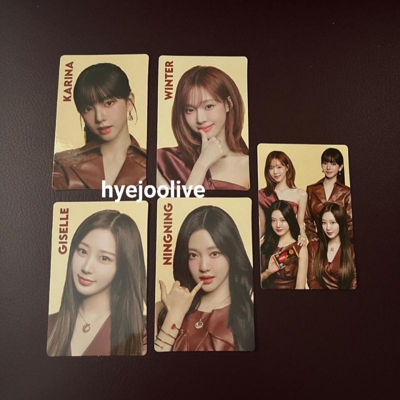 Photocard pc aespa x nabati karina giselle ฤดูหนาว ning อย่างเป็นทางการ
