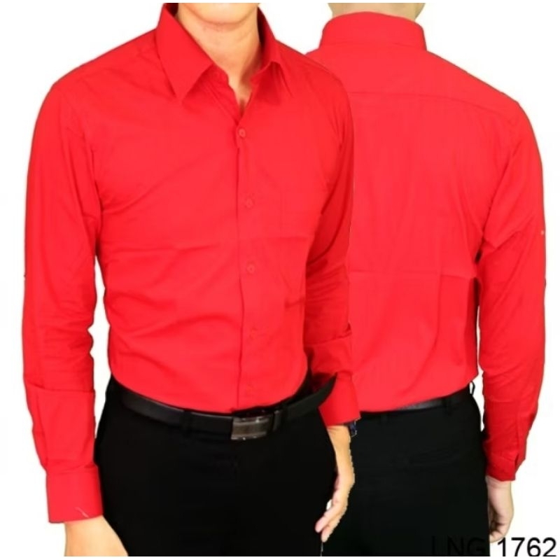 Cassual OXFORD เสื้อเชิ้ตสีทึบผู้ชาย