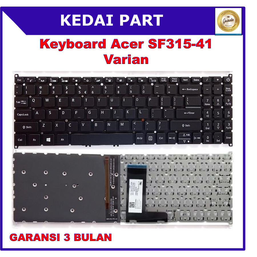 Acer Aspire Vero SF315-41 AV15-51 AV15-51r AV15-52 AV15 51 51r 52 Backlight Backlite คีย์บอร์ด