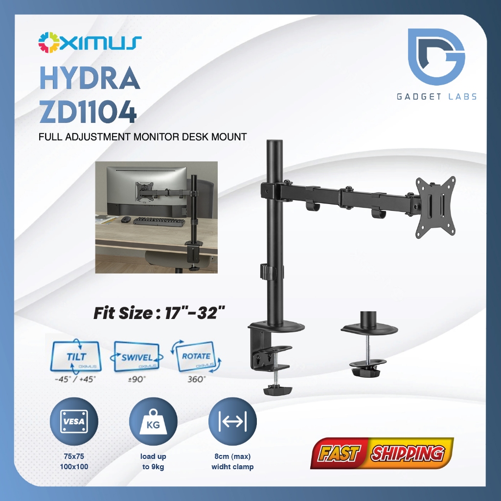 Oximus Hydra ZD1104 LCD TV Table Bracket 1 Monitor 17" นิ้ว - 32" นิ้ว