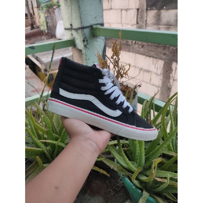 Vans Sk8-Hi Slim Zip Valentine Black Red