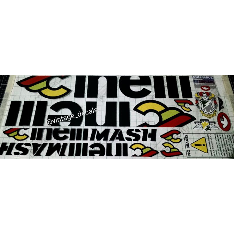Cinelli Mash bolt สติ๊กเกอร์ทดแทนโปรแกรมของเขา