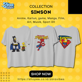 เสื้อยืด พิมพ์ลาย PRINT THE SIMPSONS สําหรับผู้ใหญ่ และผู้หญิง