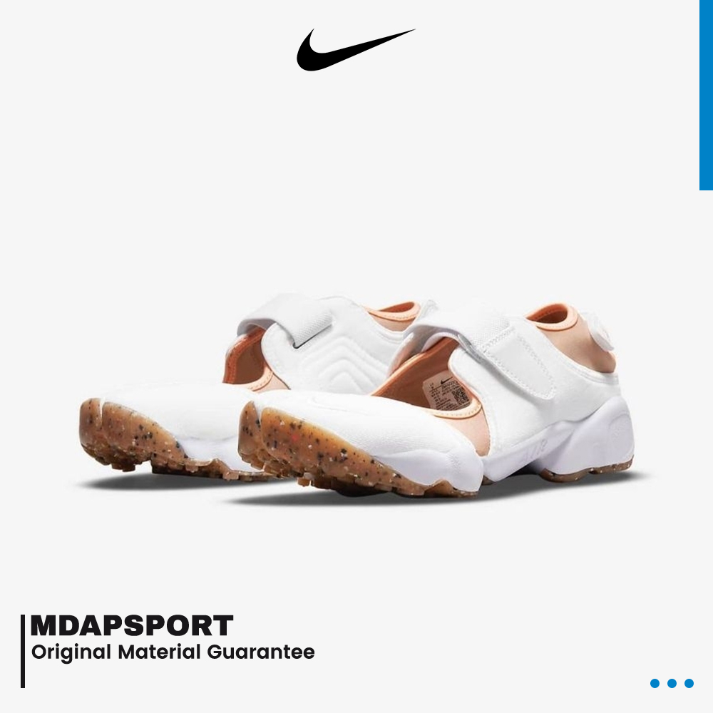 Nike air rift รองเท้าผ้าใบ สีขาว สีน้ําตาล