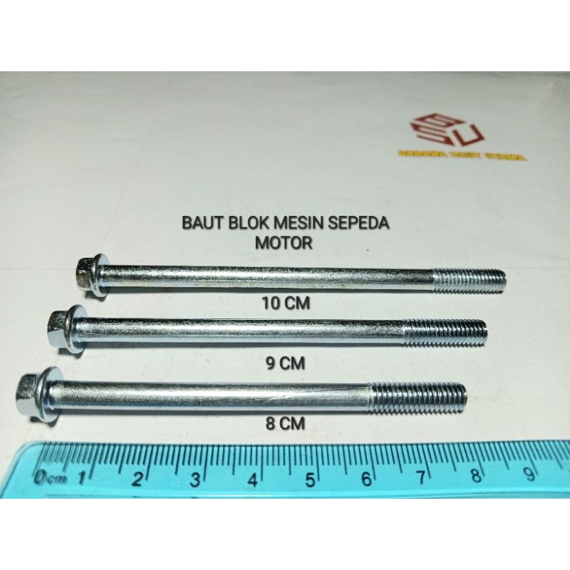 MESIN FO BOLT M6*80 - M6*100 / MOTORCYCLE ENGINE BLOCK BOLT