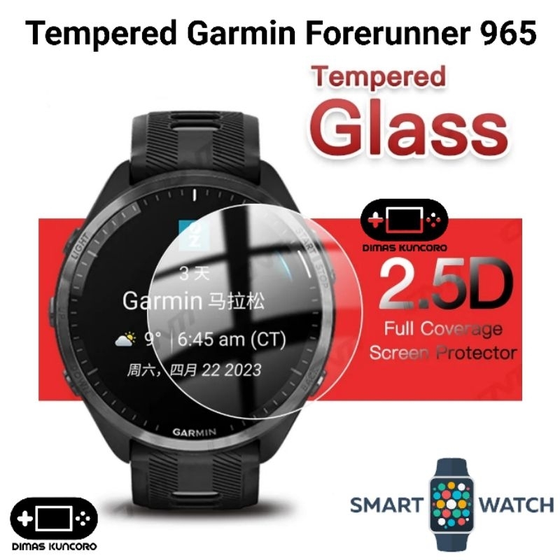กระจกนิรภัย Garmin Forerunner 965 ฟิล์มกระจกกันรอย lcd solar fr965