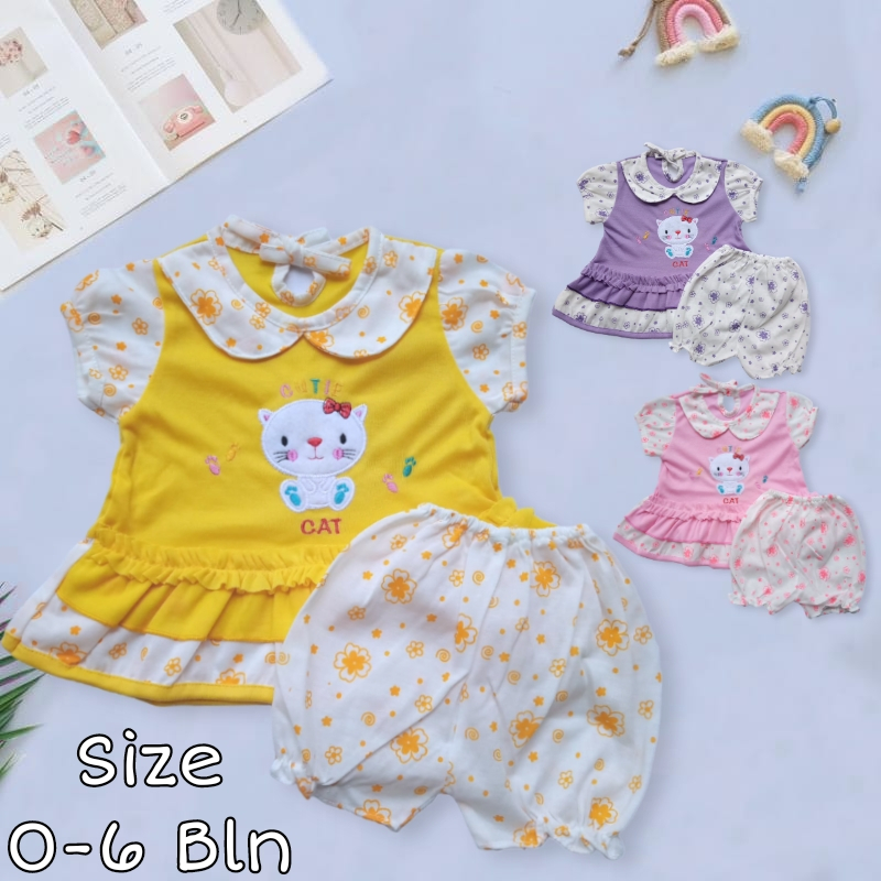 [0-6 เดือน] PART 1 NEWBORN BABY DRESS 0 1 2 3 4 5 6 MONTHS MONTHS 0-6 MONTHS BABY DRESS BIRTH GIFT C