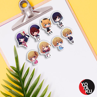 สติกเกอร์ ลายการ์ตูนอนิเมะ Oshi no Ko Series 4 Ai Aqua Ruby YOTAKUSHOP สําหรับติดตกแต่ง