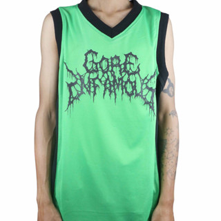 เสื้อกีฬาแขนสั้น ลายทีม GORE INFAMOUS สีเขียว