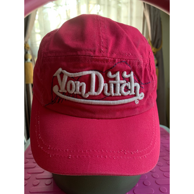 Von Dutch Shocking Pink 5 Panel หมวกมือสอง