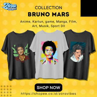 เสื้อยืดผ้าฝ้าย พิมพ์ลาย Bruno MARS 30S VINTAGE