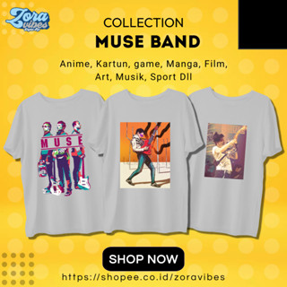 เสื้อยืด พิมพ์ลาย Muse BAND