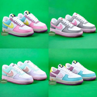 รองเท้าผ้าใบลําลอง สีขาว สีชมพู สีเทา สีม่วง หลากสี สําหรับสตรี ไซซ์ 36 37 38 39 40